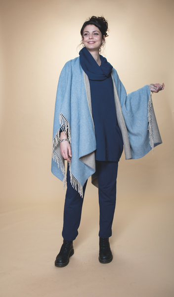 Blue Rimini Cashmere Wrap | Rimini Cashmere Wrap