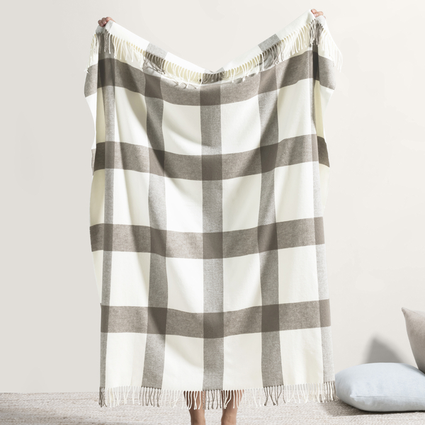 Barnwood Wellington Plaid Throw | Wellington Plaid