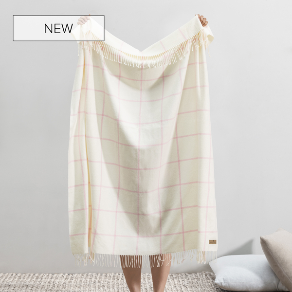 Cherry Blossom Lexington Plaid Throw | Lexington Plaid