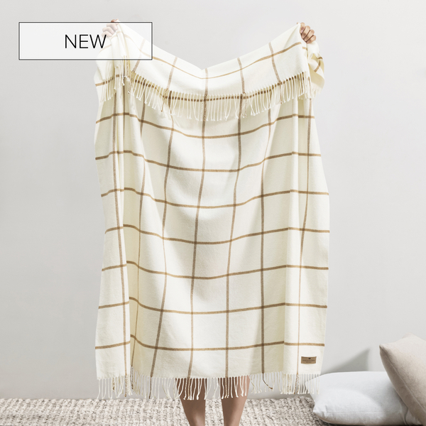 Caramel Lexington Plaid Throw | Lexington Plaid