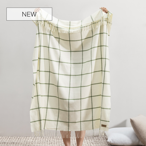 Olive Lexington Plaid Throw | Lexington Plaid