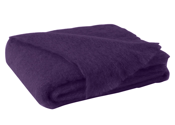 Grape Brushed Mohair Throw | New Zealand Mohair