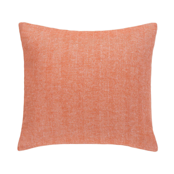 Mandarin Herringbone Pillow | Solid Herringbone Italian Pillows