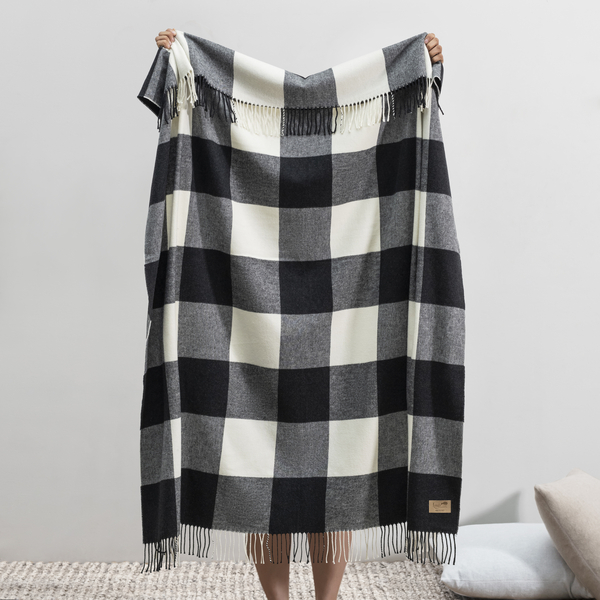 Graphite Buffalo Check Throw | Buffalo Check