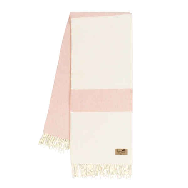 Blush Sydney Herringbone Stripe Throw | Sydney Herringbone Stripe