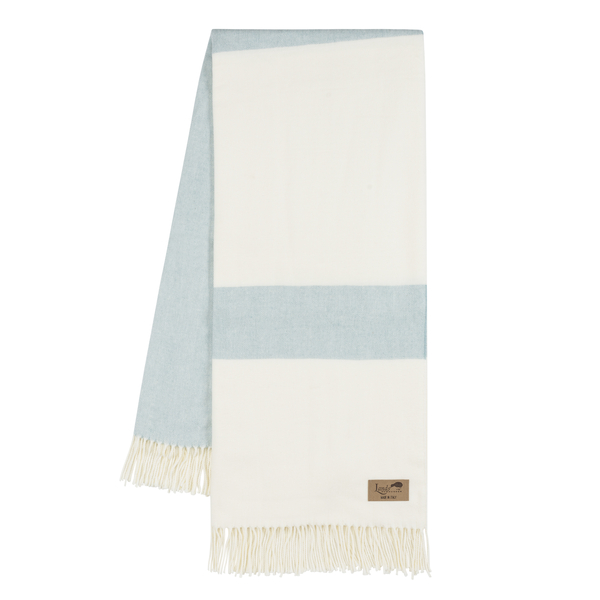 Glacier Sydney Herringbone Stripe Throw | Sydney Herringbone Stripe