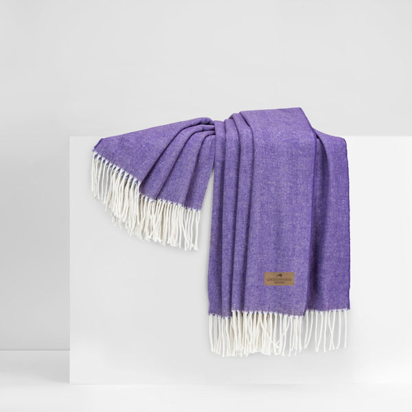 Wisteria Italian Herringbone Throw | Italian Herringbone