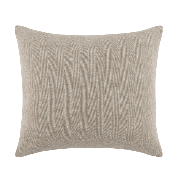 Barnwood Solid Herringbone Pillow | Solid Herringbone Italian Pillows