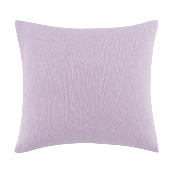 Lilac Solid Herringbone Pillow | Solid Herringbone Italian Pillows