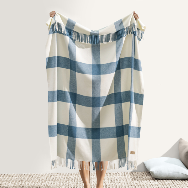 Lake Wellington Plaid Throw | Wellington Plaid