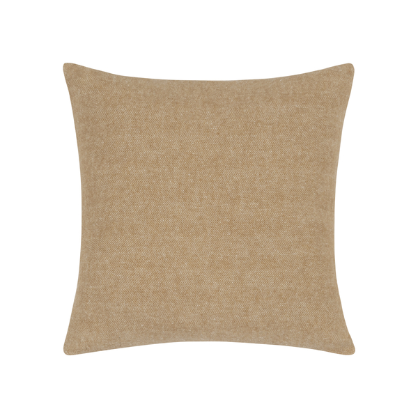 Caramel Zip Solid Herringbone Pillow | Zip Solid Herringbone Pillow