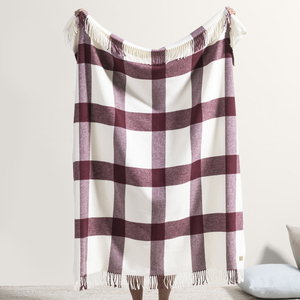 Image Merlot Wellington Plaid Throw