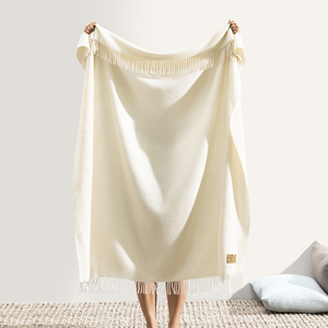 Image Ecru Juno Cashmere Throw