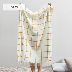 Image Ochre Lexington Plaid Throw