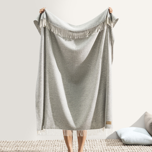 Image Light Gray Juno Cashmere Throw