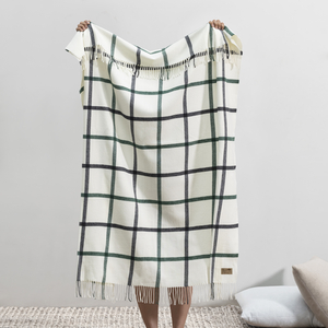 Image Pine/Graphite Tattersall Plaid Throw